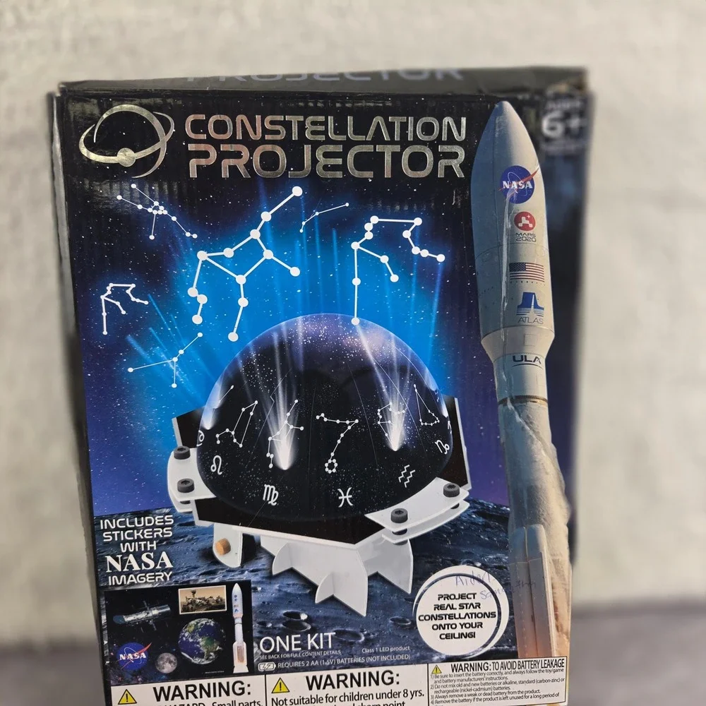 NASA Constellation Projector & Magic Rocks Instant Crystal Growing Kit Bundle